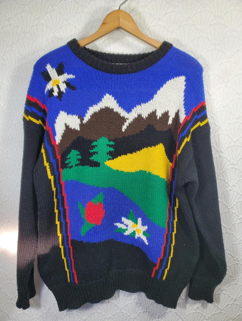 Mountain Scene Vintage Sweater